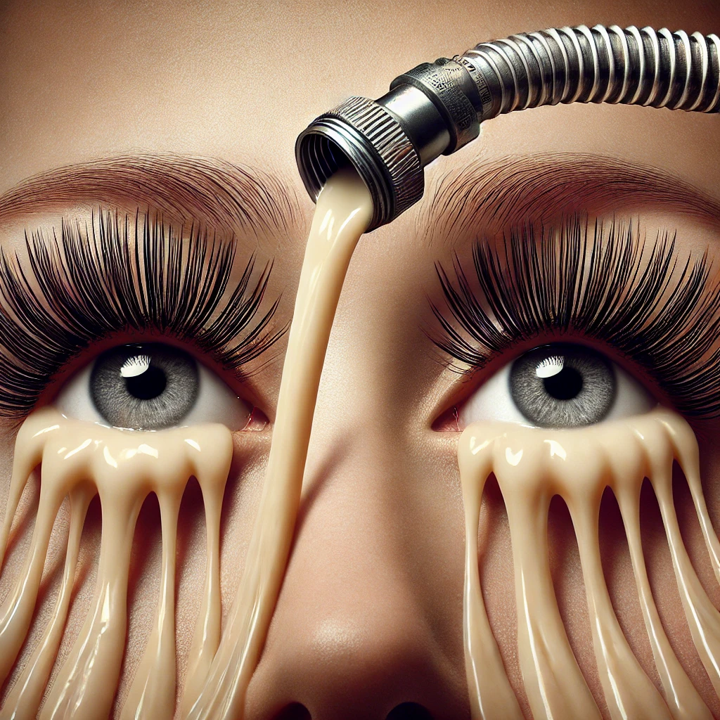 Kobieta bez Spermasolek w trakcie malowania